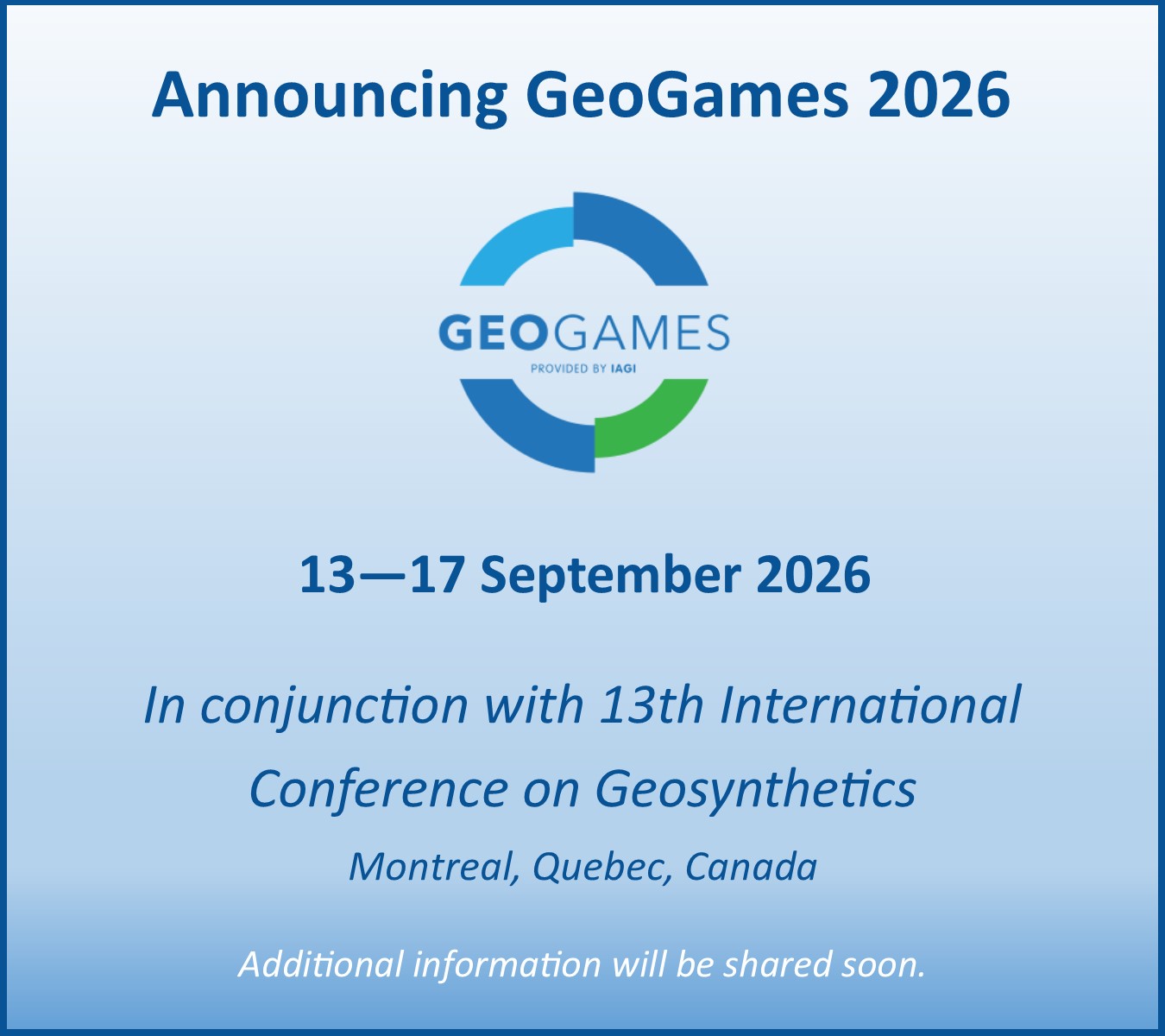 Announcing GeoGames 2026